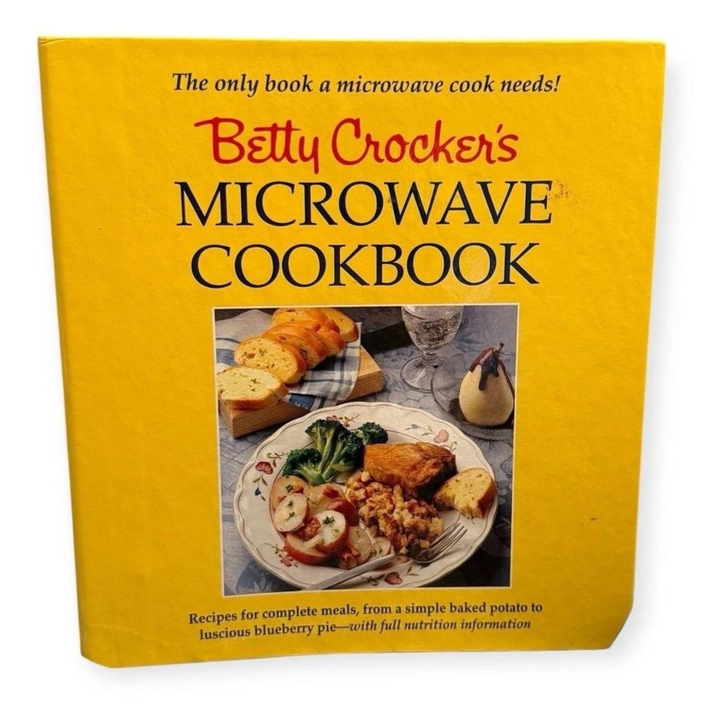 Betty Crocker Microwave Cookbook Vintage Easy‎ Recipes 80s 90s Cooking